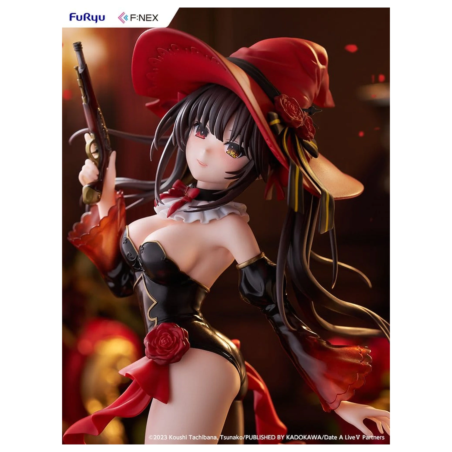 Date A Live V F:Nex 1/7 Kurumi Tokisaki Witch Style ver. PVC figura 25 cm termékfotó