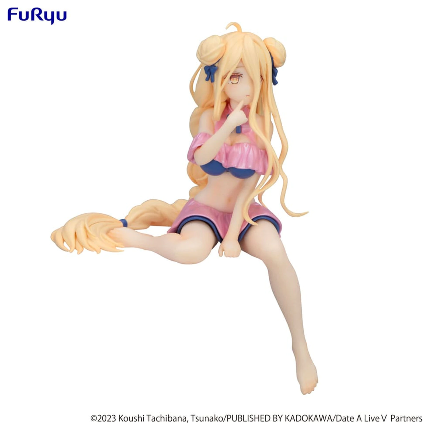 Date A Live V Noodle Stopper Mukuro Hoshimiya Swimsuit Pastel Pink Color Ver. PVC szobor figura 13 cm   termékfotó