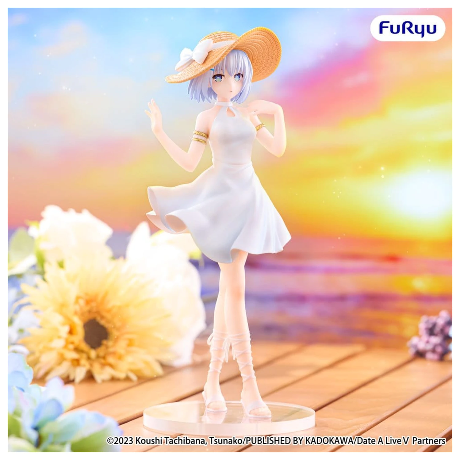 Date A Live V Origami Tobiichi Summer Dress PVC figura 20 cm termékfotó