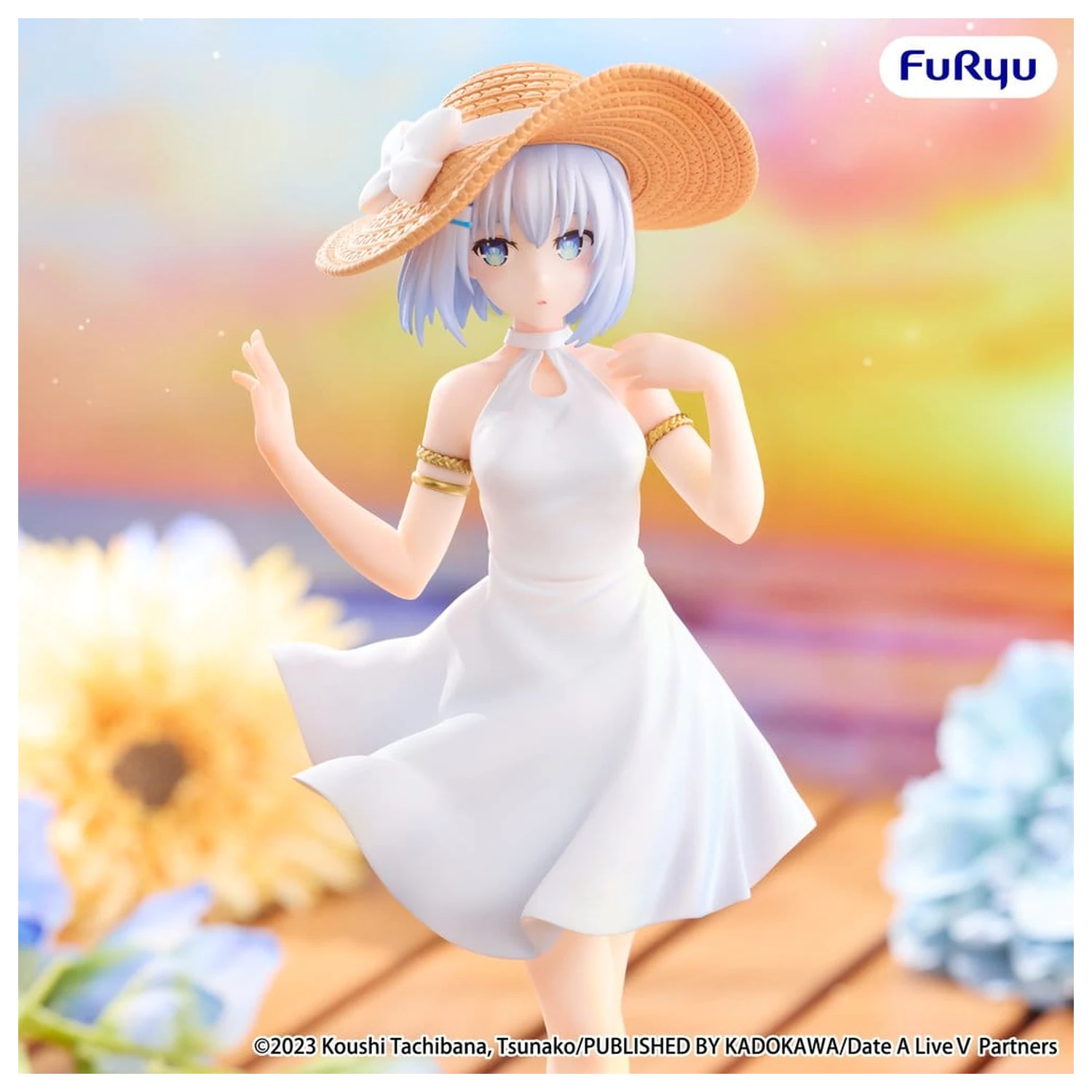 Date A Live V Origami Tobiichi Summer Dress PVC figura 20 cm termékfotó