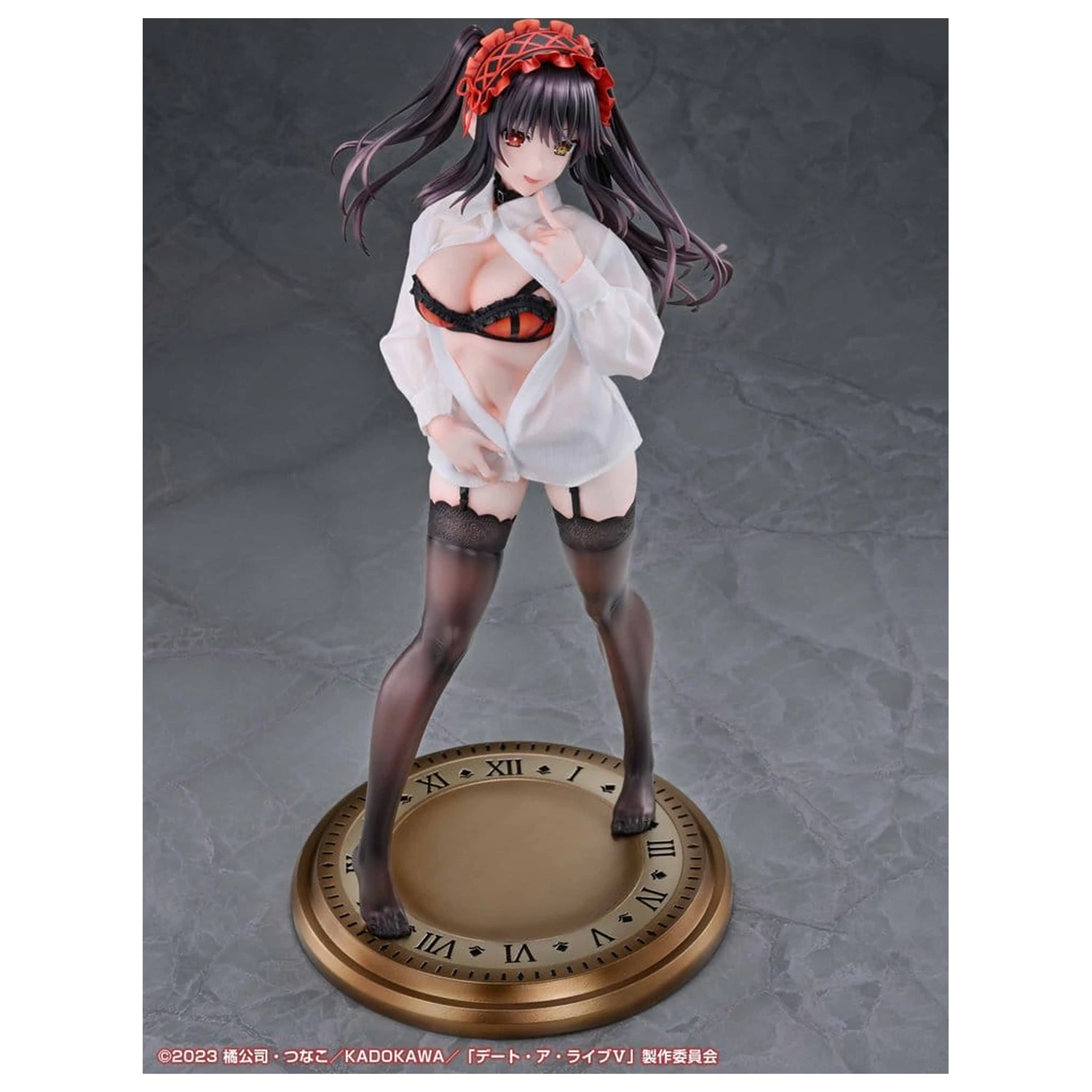 Date A Live V Re:Dress PVC figura 1/4 Kurumi Tokisaki Dress shirt Ver. 40 cm termékfotó