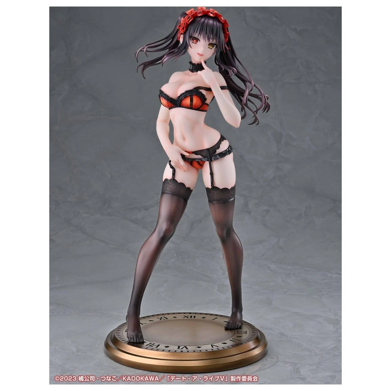 Date A Live V Re:Dress PVC figura 1/4 Kurumi Tokisaki Dress shirt Ver. 40 cm termékfotó