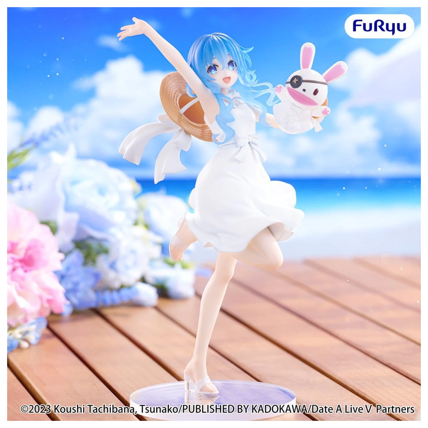 Date A Live V Summer Dress PVC figura Yoshino 21 cm termékfotó
