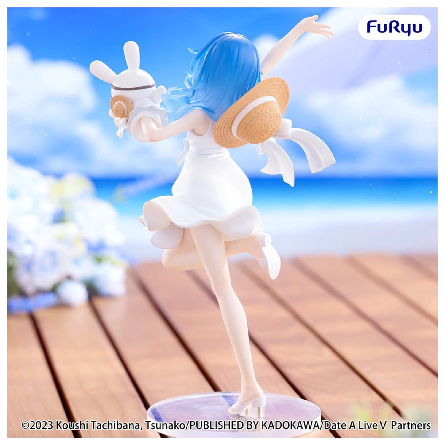 Date A Live V Summer Dress PVC figura Yoshino 21 cm termékfotó