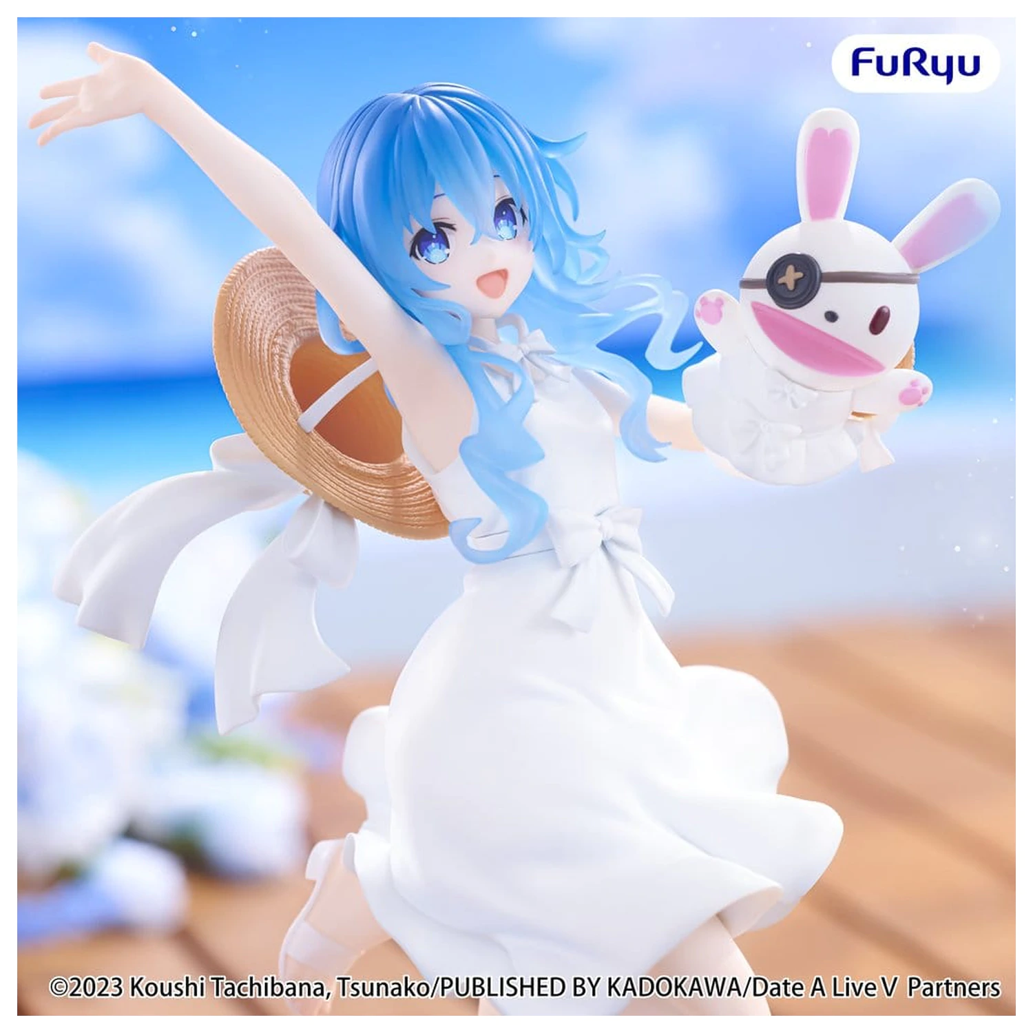 Date A Live V Summer Dress PVC figura Yoshino 21 cm termékfotó