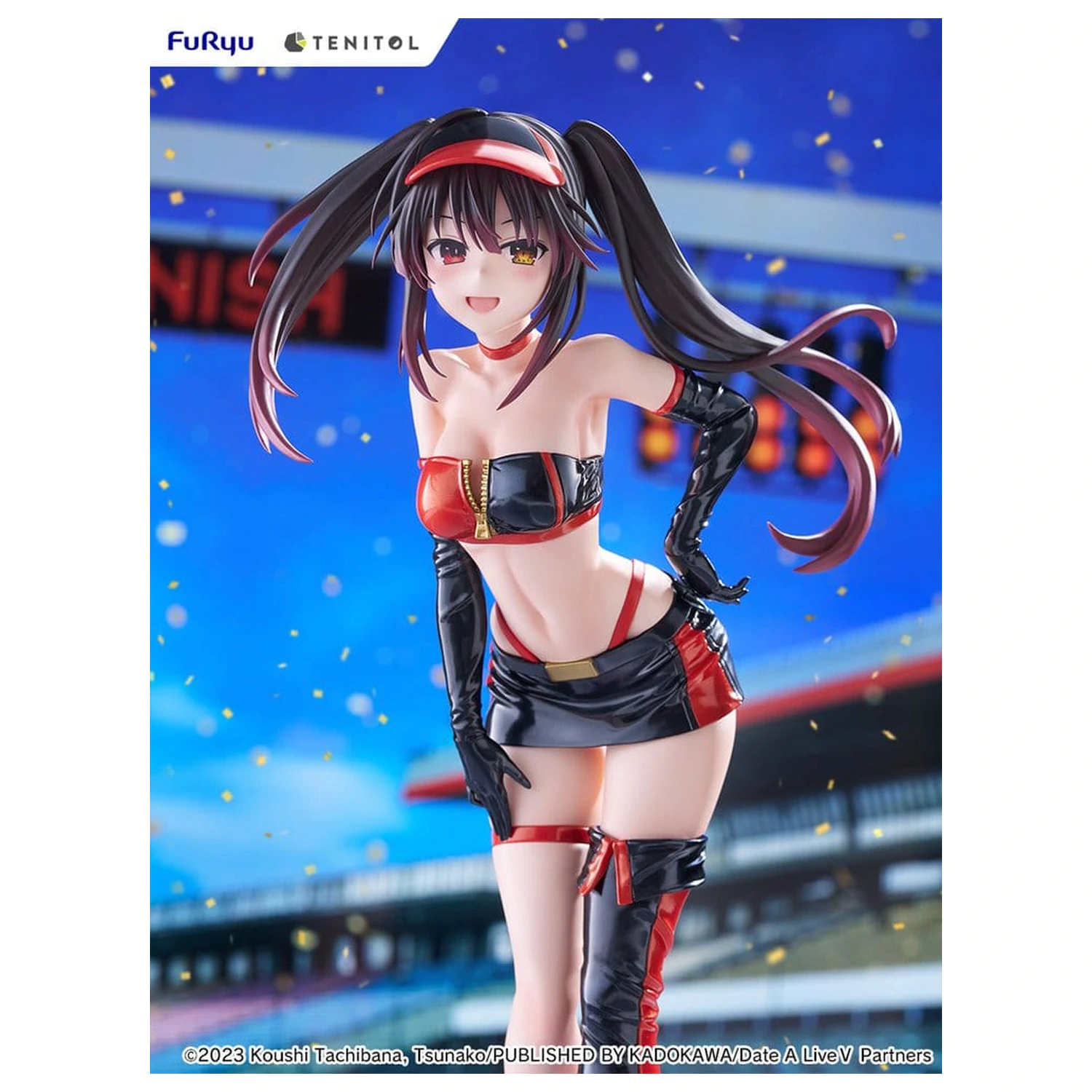 Date A Live V Tenitol Tall Kurumi Tokisaki Race Queen Ver. PVC figura 29 cm termékfotó