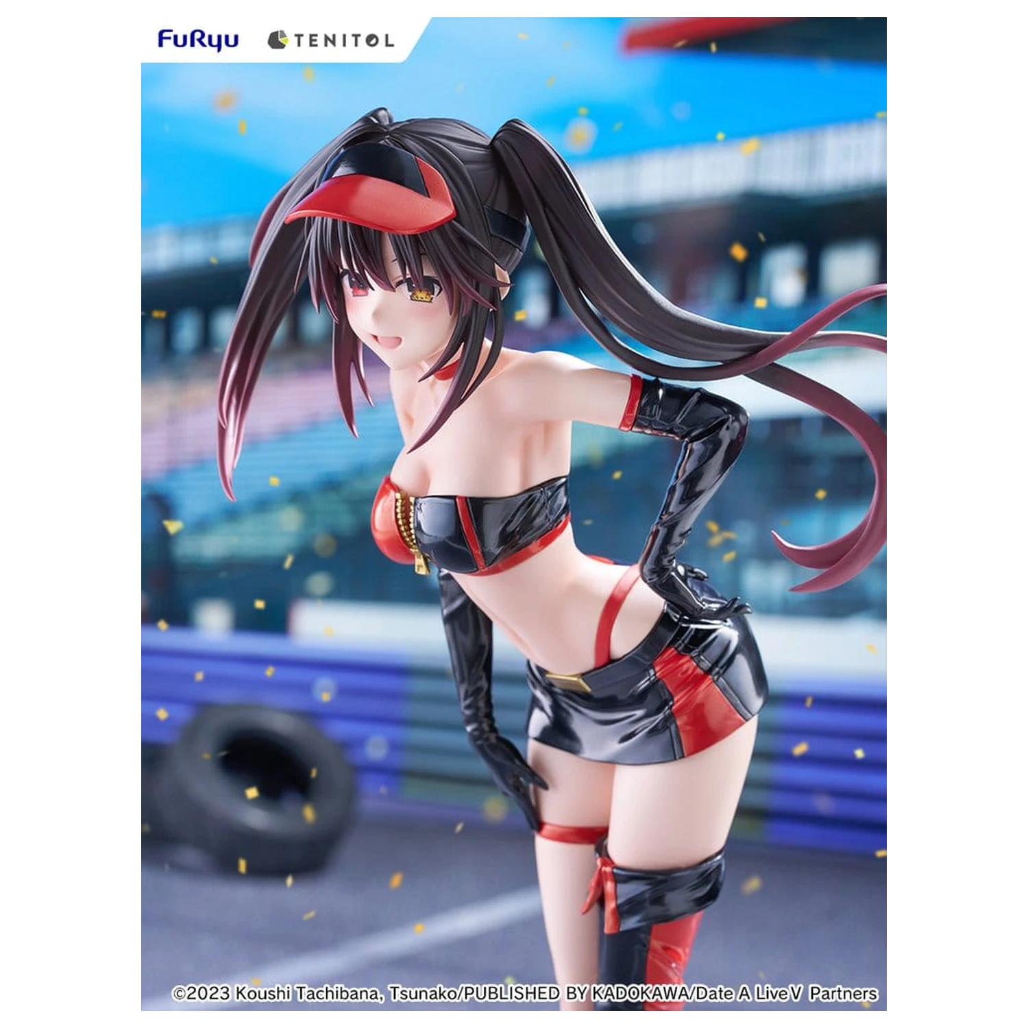Date A Live V Tenitol Tall Kurumi Tokisaki Race Queen Ver. PVC figura 29 cm termékfotó