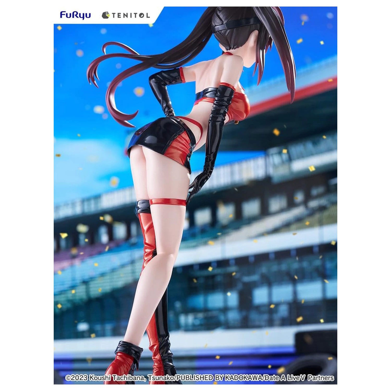Date A Live V Tenitol Tall Kurumi Tokisaki Race Queen Ver. PVC figura 29 cm termékfotó