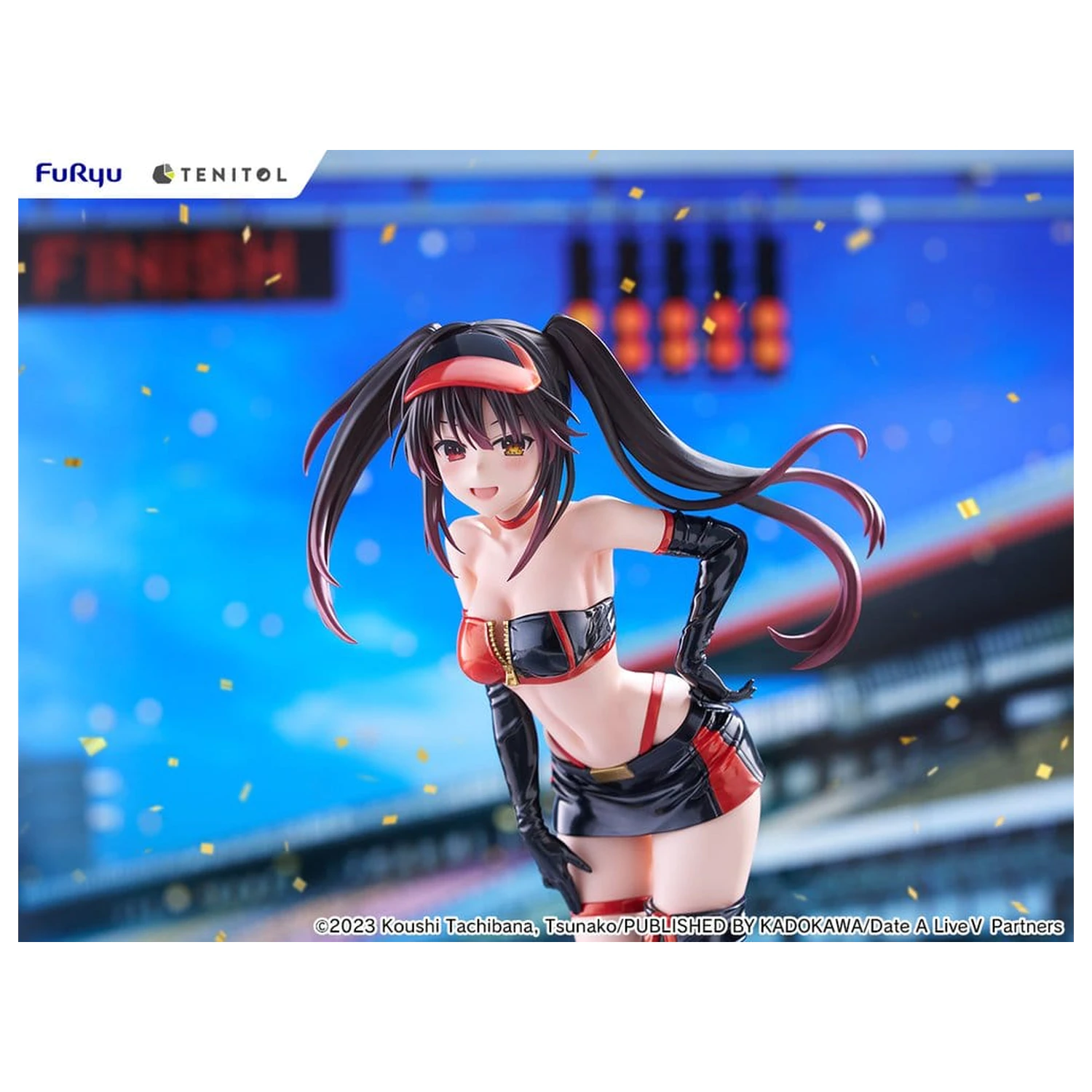 Date A Live V Tenitol Tall Kurumi Tokisaki Race Queen Ver. PVC figura 29 cm termékfotó