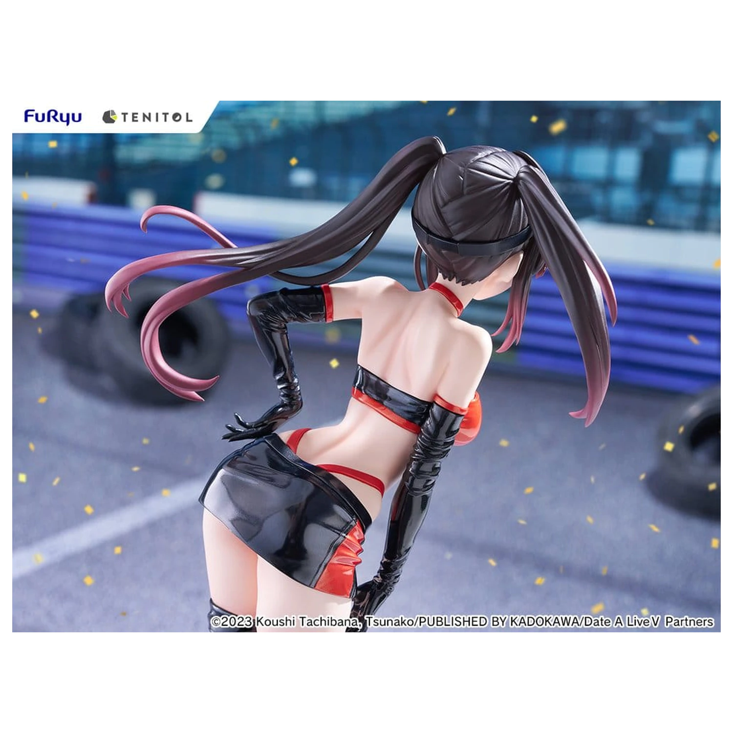 Date A Live V Tenitol Tall Kurumi Tokisaki Race Queen Ver. PVC figura 29 cm termékfotó