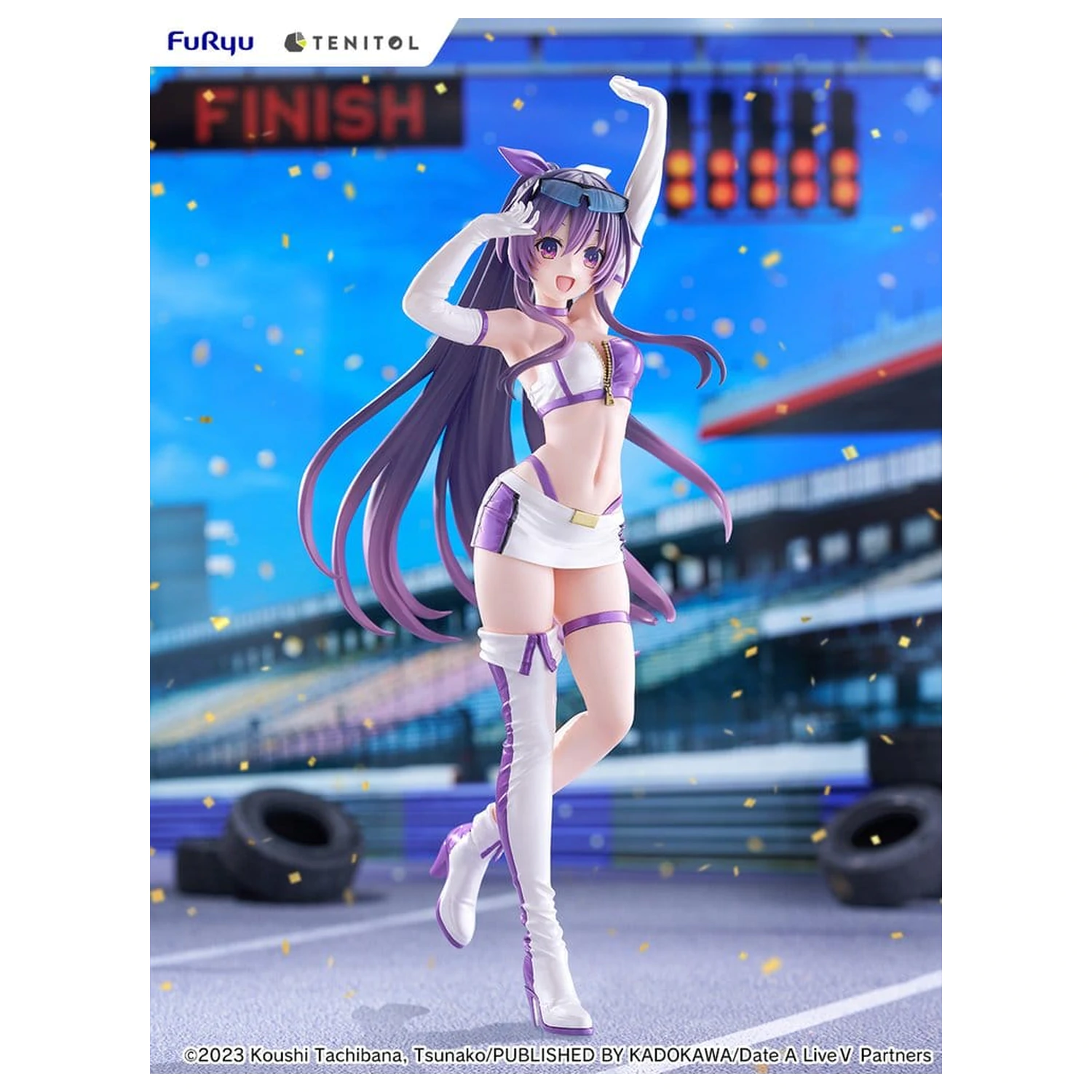 Date A Live V Tenitol Tall Tohka Yatogami Race Queen Ver. PVC figura 30 cm termékfotó