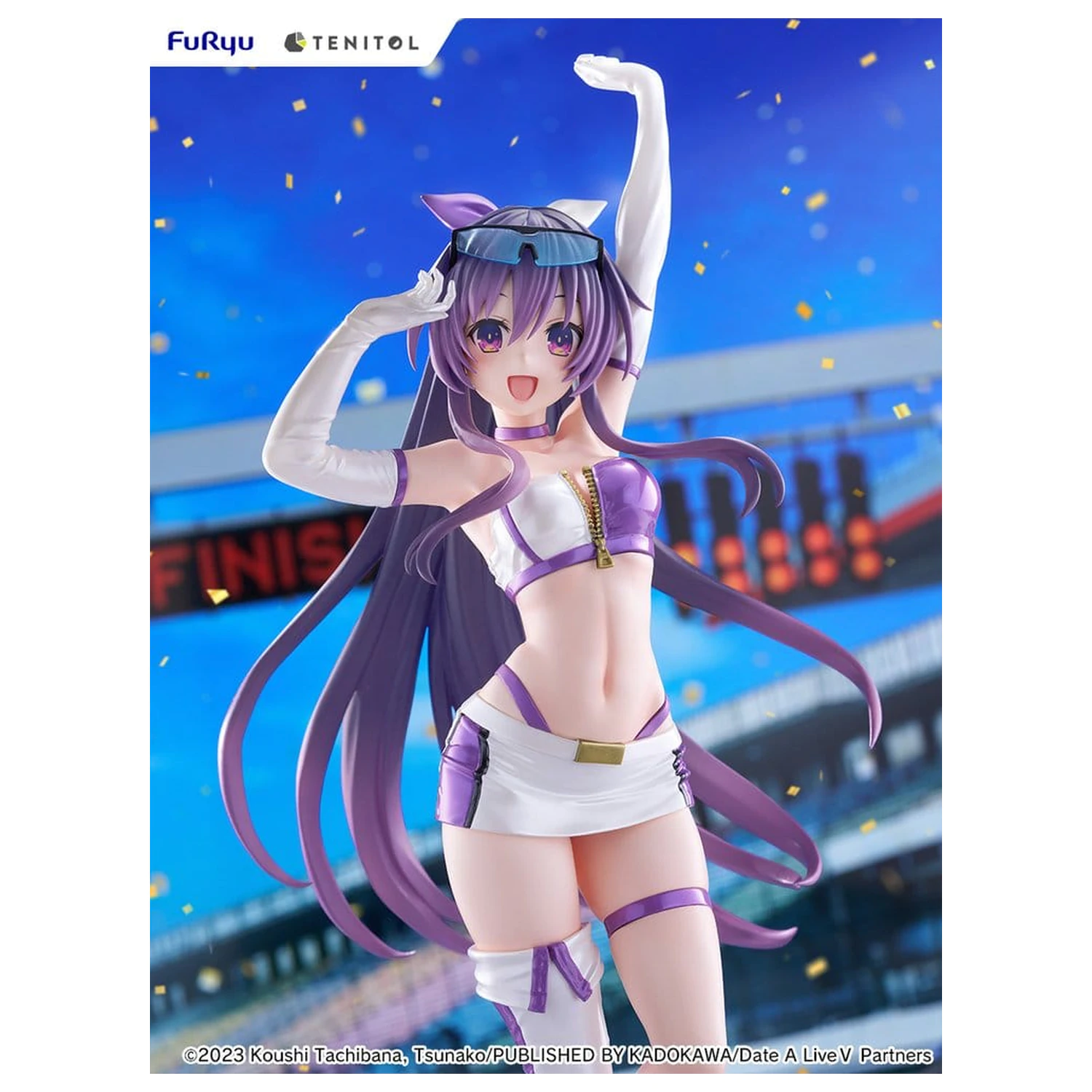 Date A Live V Tenitol Tall Tohka Yatogami Race Queen Ver. PVC figura 30 cm termékfotó