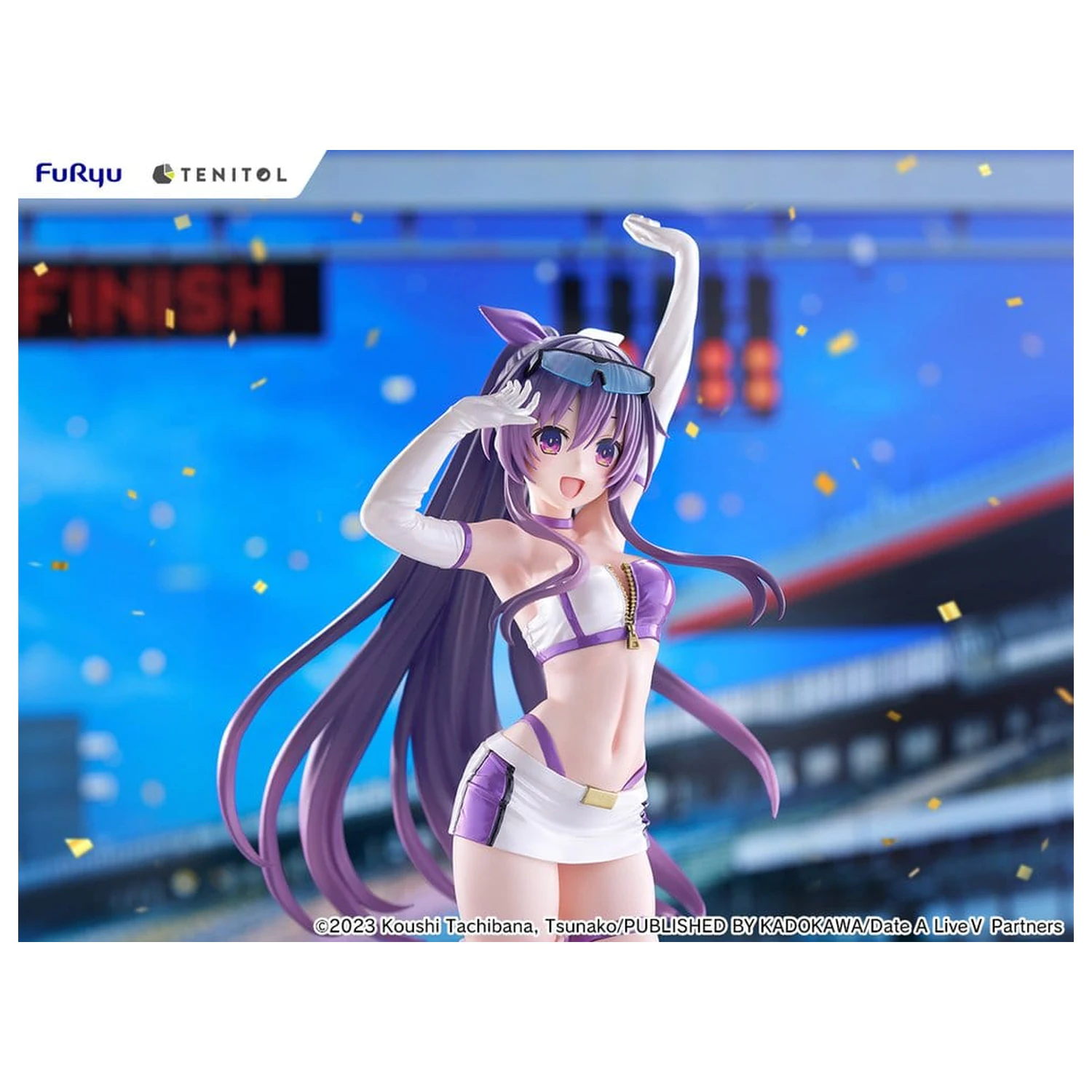 Date A Live V Tenitol Tall Tohka Yatogami Race Queen Ver. PVC figura 30 cm termékfotó