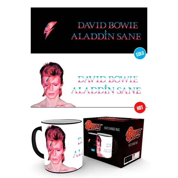 David Bowie Aladdin Sane hőre változó bögre termékfotó