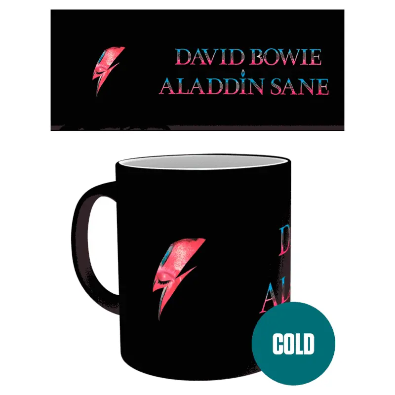 David Bowie Aladdin Sane hőre változó bögre termékfotó