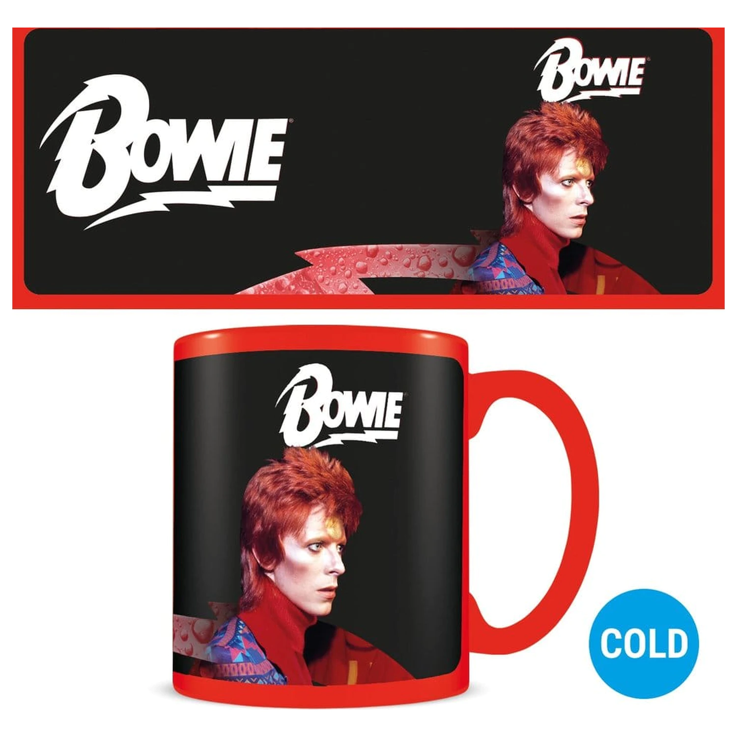 David Bowie Bolt hőre változó bögre termékfotó