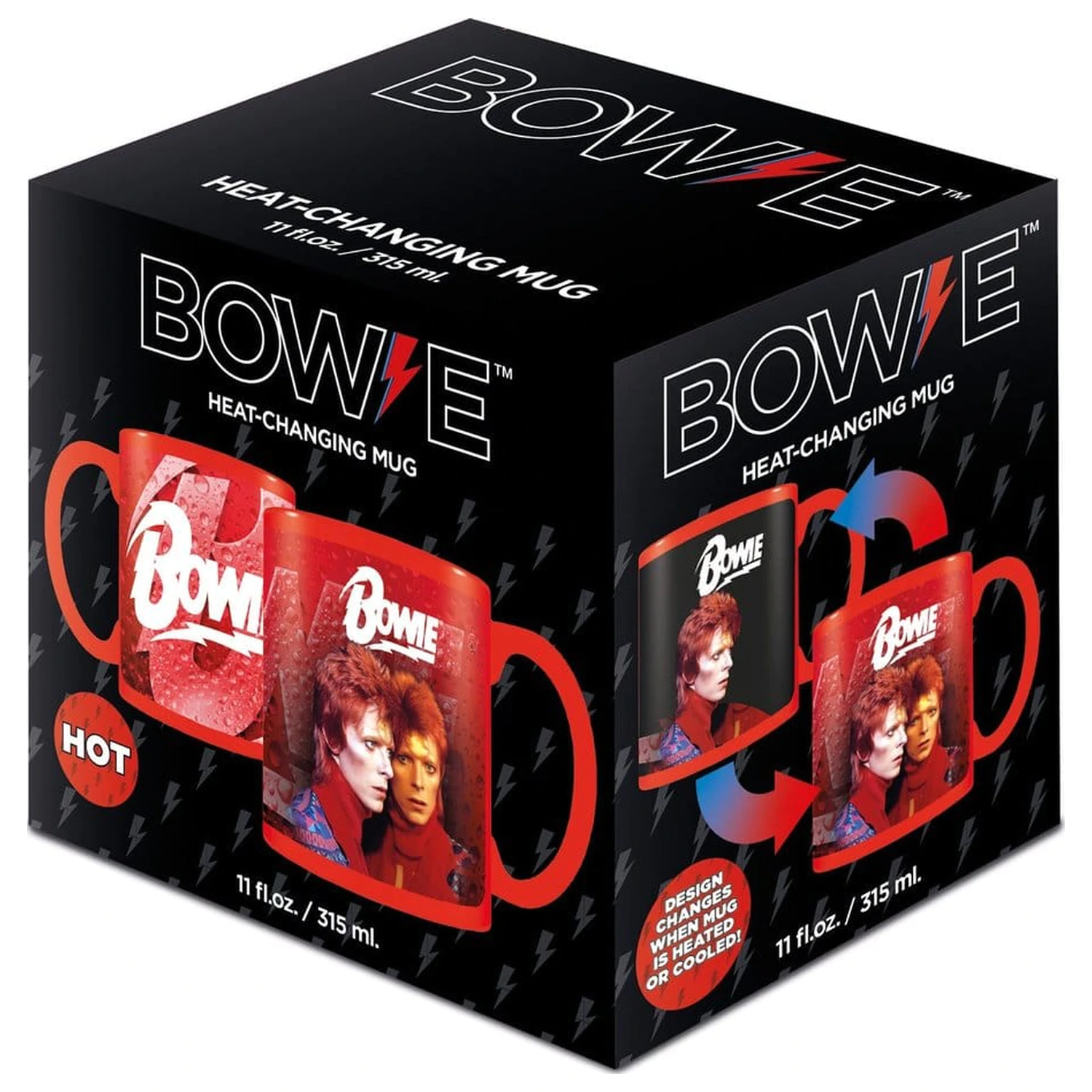 David Bowie Bolt hőre változó bögre termékfotó