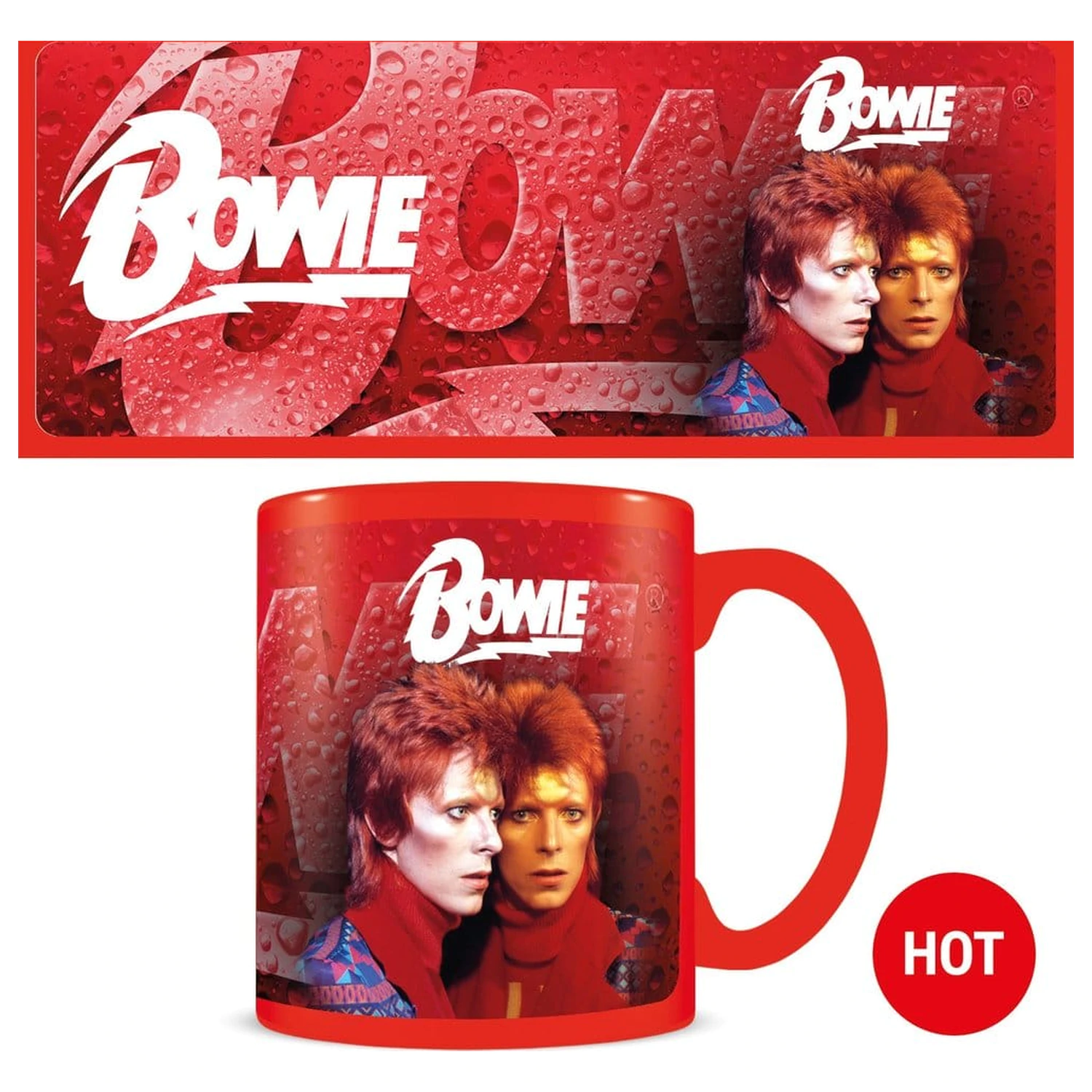 David Bowie Bolt hőre változó bögre termékfotó