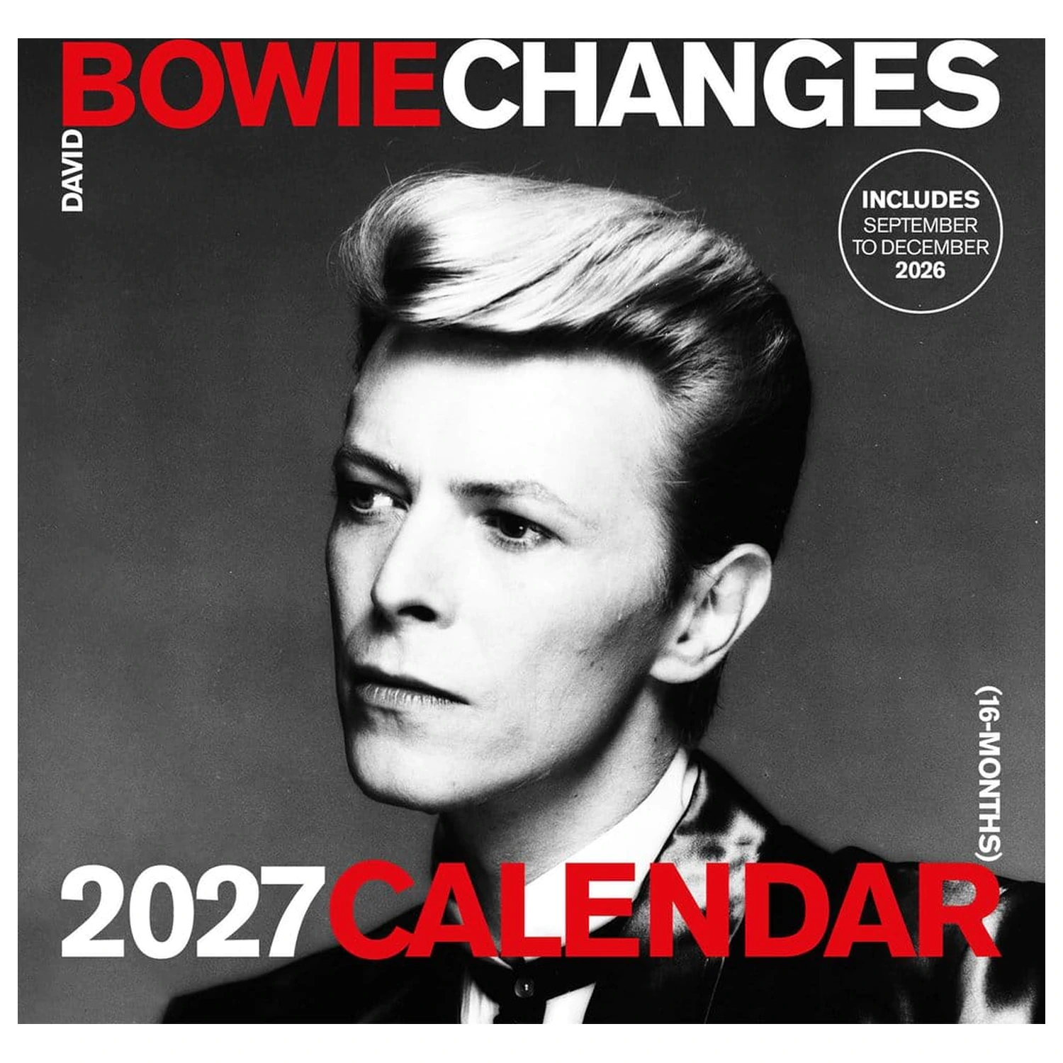 David Bowie Changes naptár 2027 30 x 30 cm termékfotó