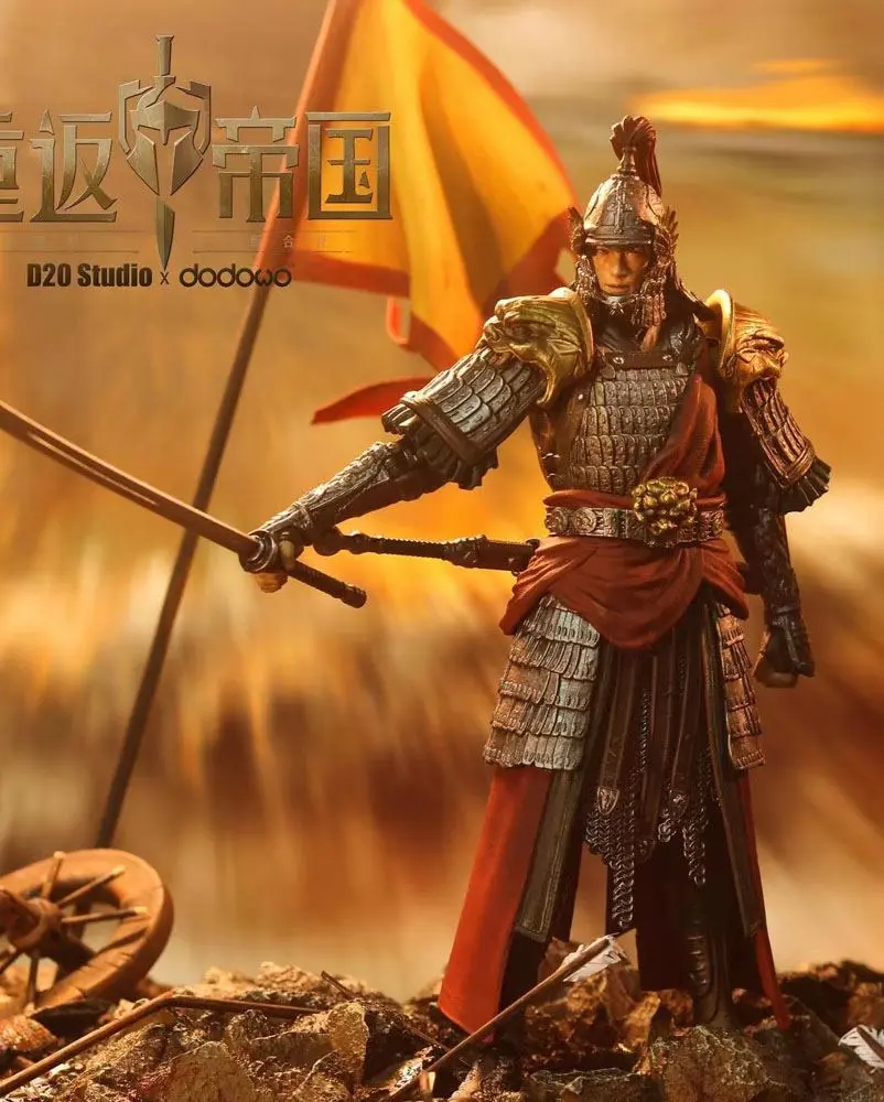 Dawn of Kingdoms 1/12 Chinese Swordsman (Gold) akciófigura 19 cm termékfotó