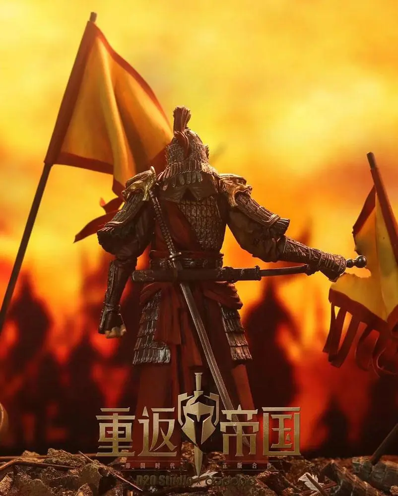 Dawn of Kingdoms 1/12 Chinese Swordsman (Gold) akciófigura 19 cm termékfotó
