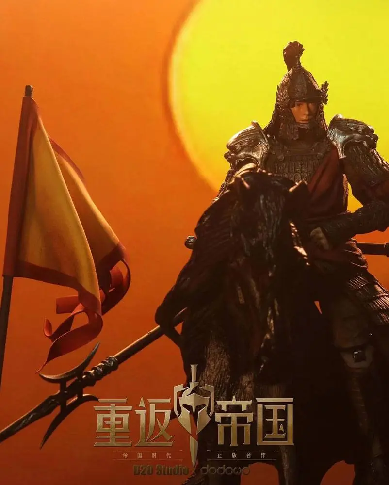 Dawn of Kingdoms 1/12 Chinese Swordsman (Silver) akciófigura 19 cm termékfotó