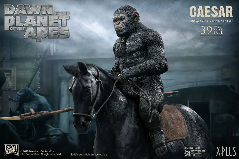 Dawn of the Planet of the ApesCaesar with Spear  Soft Vinyl szobor figura 39 cm termékfotó