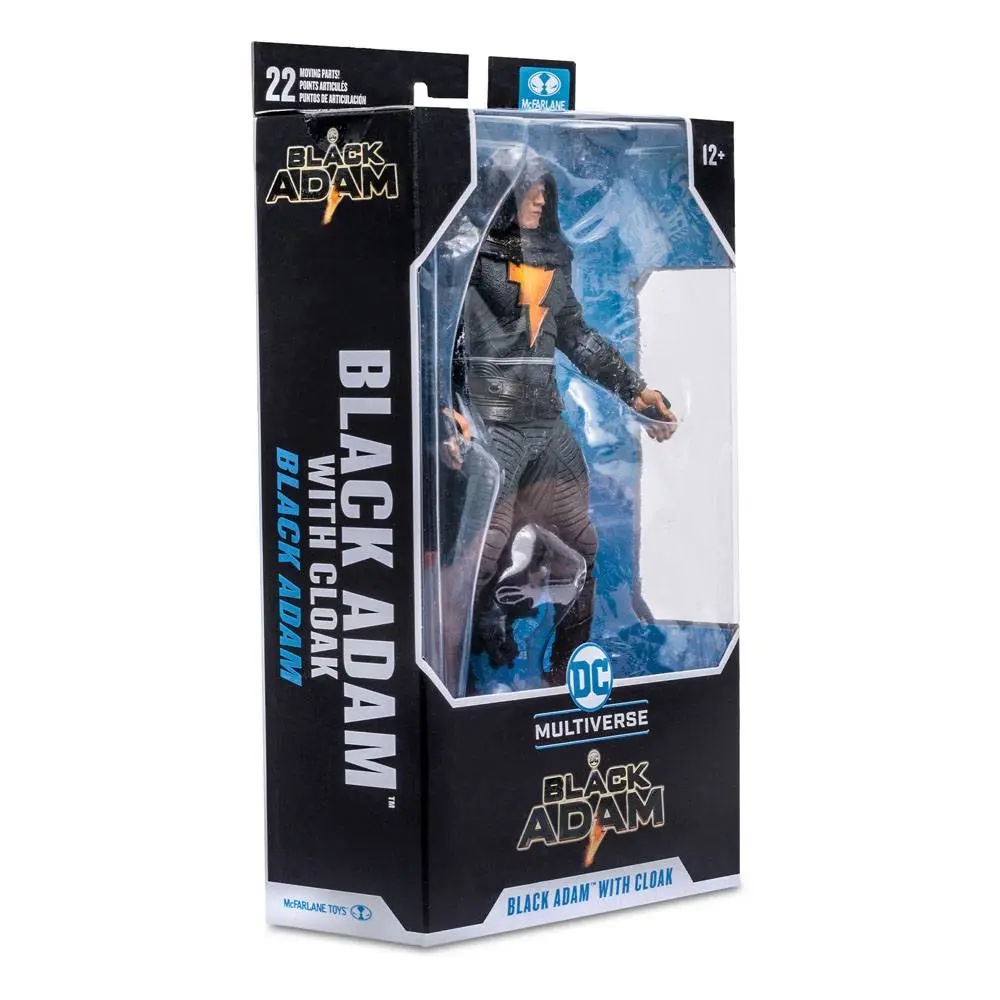 DC Black Adam Movie Black Adam with Cloak akciófigura 18 cm termékfotó