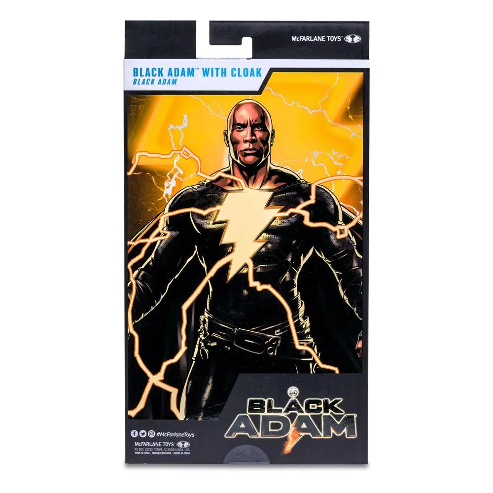 DC Black Adam Movie Black Adam with Cloak akciófigura 18 cm termékfotó
