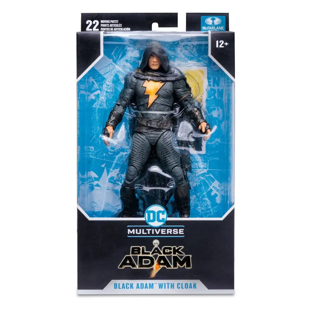 DC Black Adam Movie Black Adam with Cloak akciófigura 18 cm termékfotó