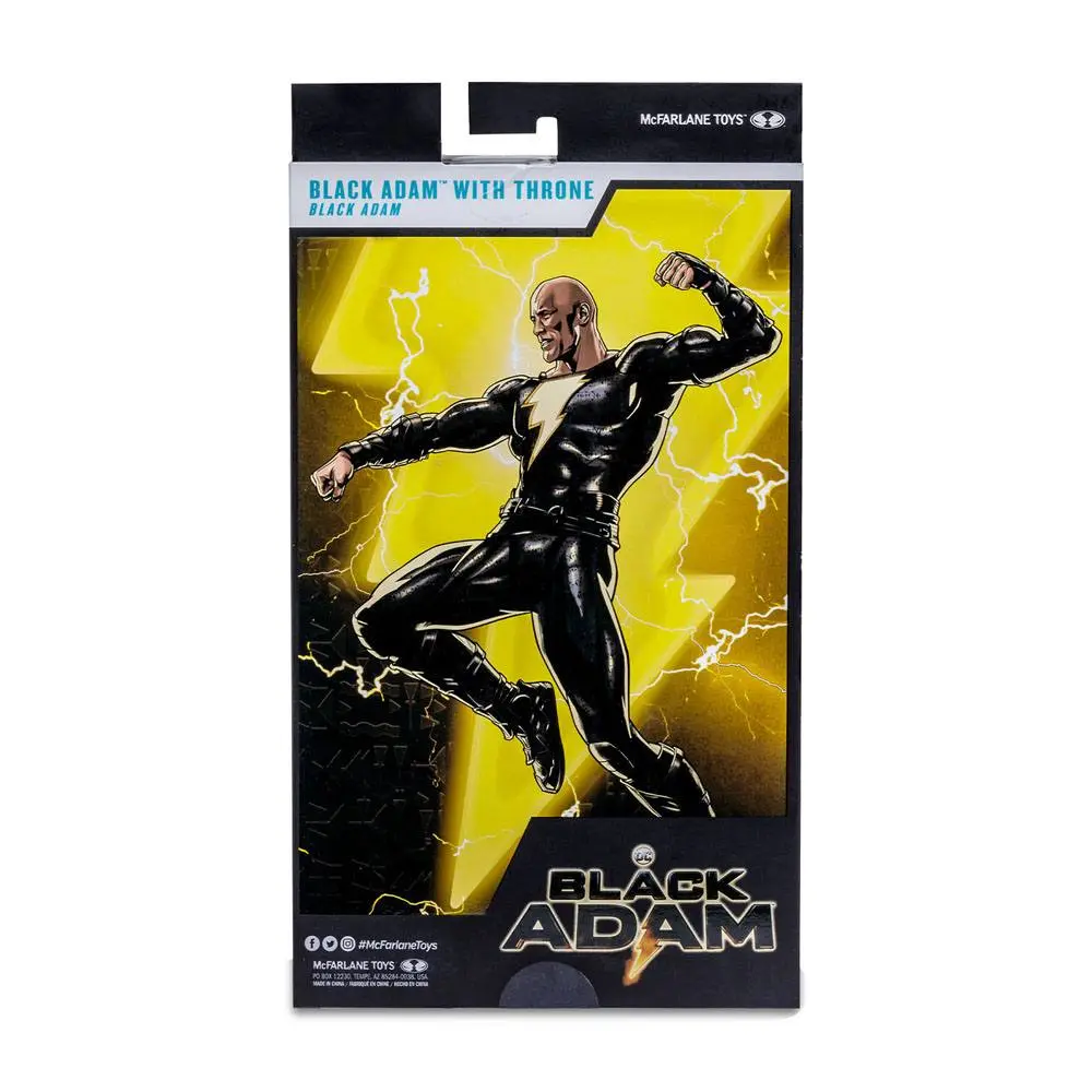 DC Black Adam Movie Black Adam with Throne akciófigura 18 cm termékfotó