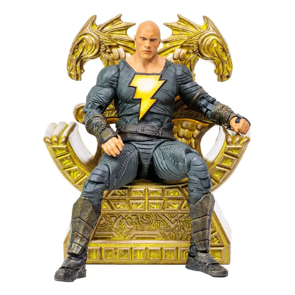 DC Black Adam Movie Black Adam with Throne akciófigura 18 cm termékfotó