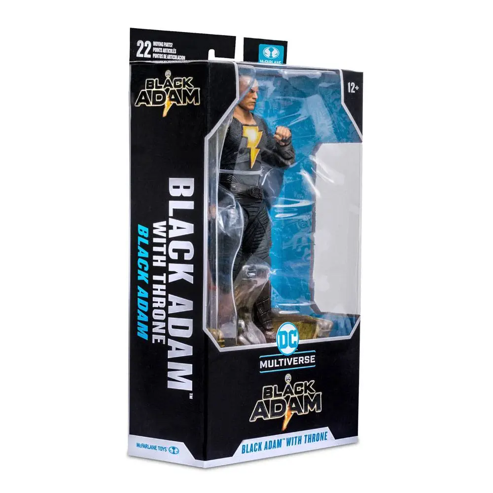 DC Black Adam Movie Black Adam with Throne akciófigura 18 cm termékfotó