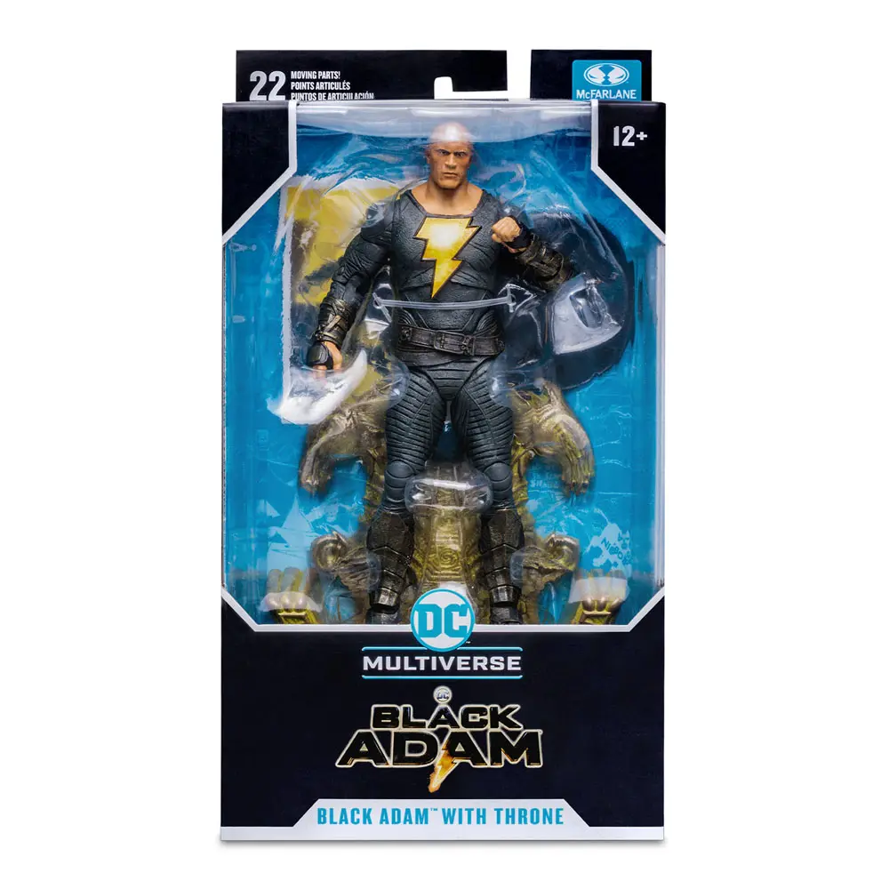 DC Black Adam Movie Black Adam with Throne akciófigura 18 cm termékfotó