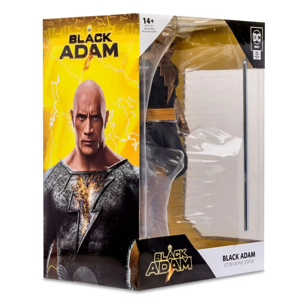 DC Black Adam Movie Posed Black Adam by Jim Lee PVC szobor figura 30 cm termékfotó