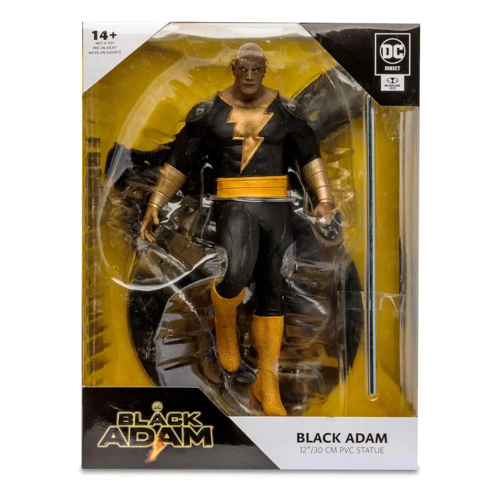 DC Black Adam Movie Posed Black Adam by Jim Lee PVC szobor figura 30 cm termékfotó