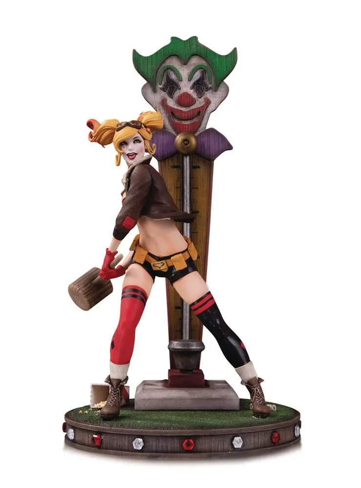 DC Bombshells Harley Quinn DLX Version 2 szobor figura 34 cm termékfotó