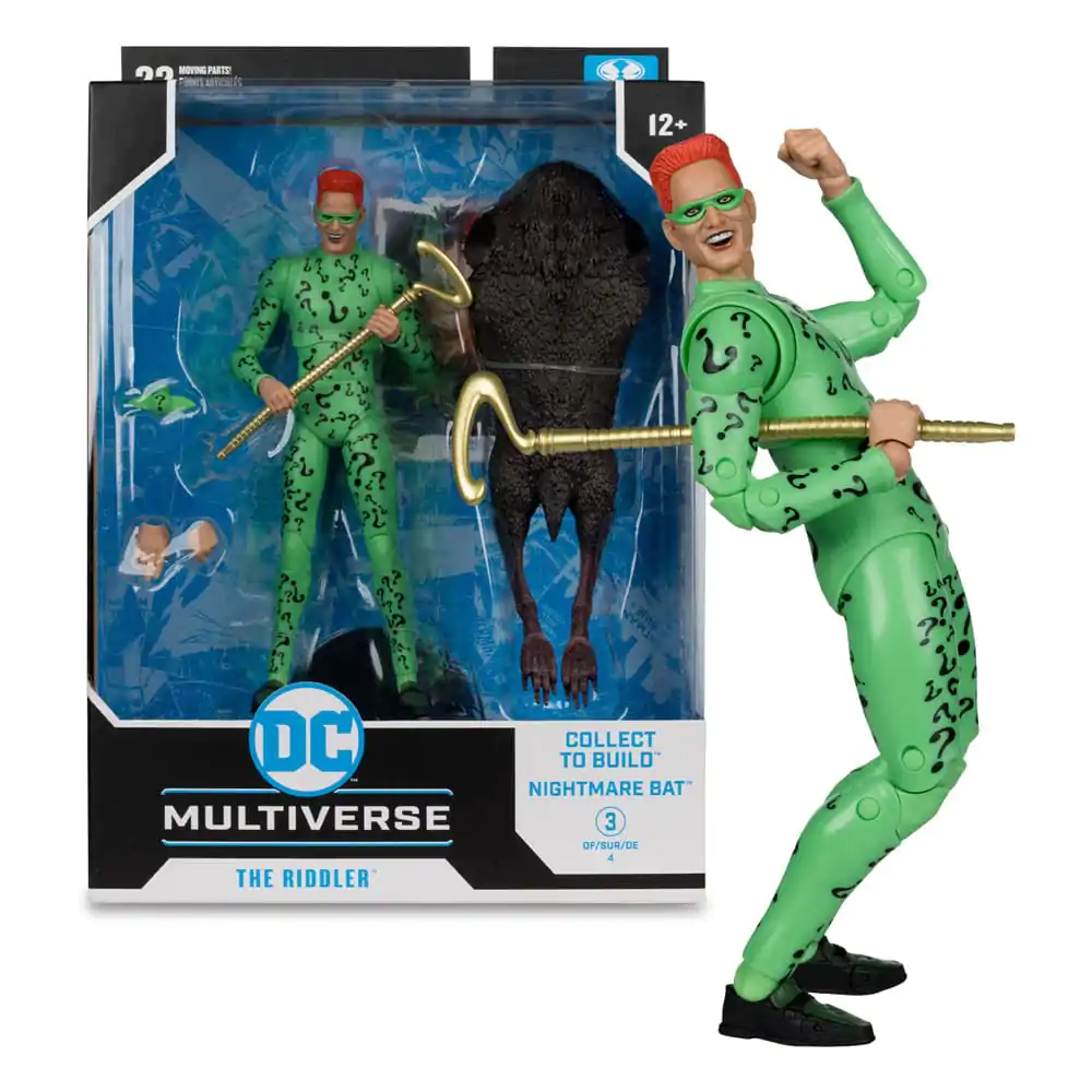 DC Build A Megafig Batman Forever The Riddler (Gold Label) akciófigura 18 cm termékfotó