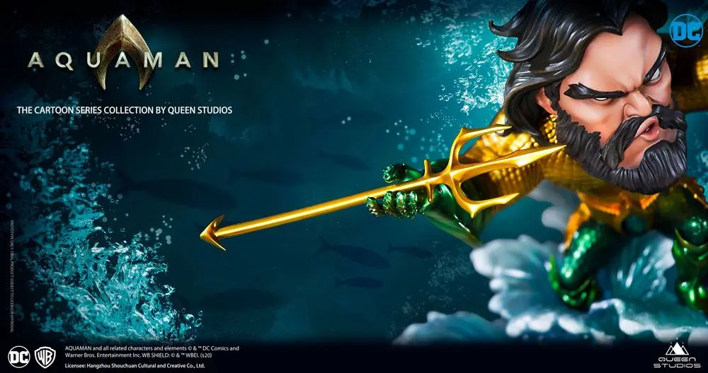 DC Cartoon Series 1/3 Aquaman szobor figura 20 cm termékfotó