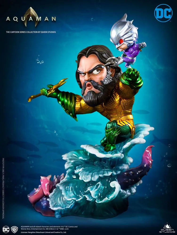 DC Cartoon Series 1/3 Aquaman szobor figura 20 cm termékfotó