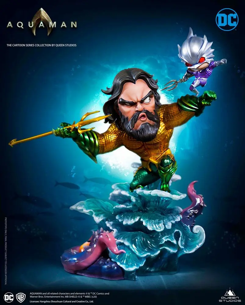 DC Cartoon Series 1/3 Aquaman szobor figura 20 cm termékfotó