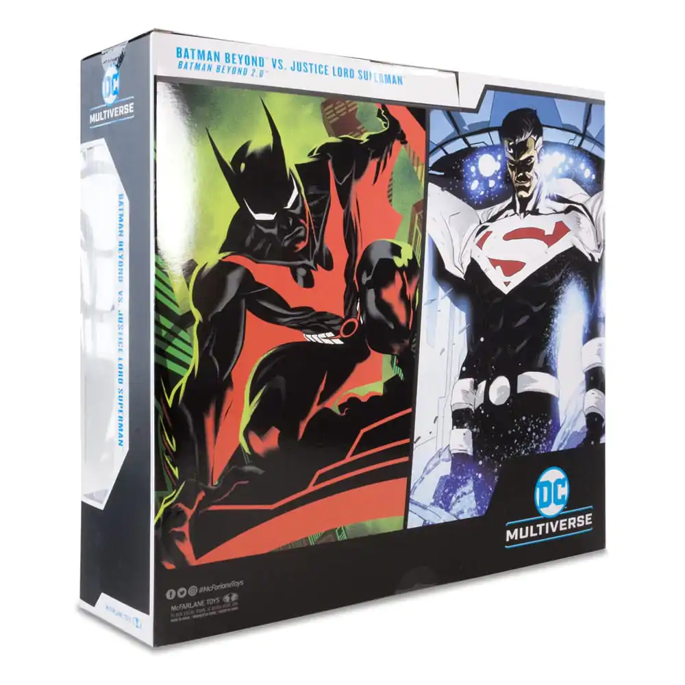 DC Collector Action Figure Pack of 2 Batman Beyond Vs Justice Lord Superman 18 cm termékfotó