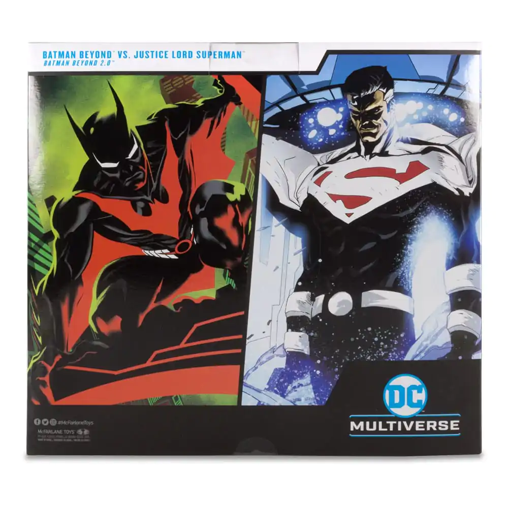 DC Collector Action Figure Pack of 2 Batman Beyond Vs Justice Lord Superman 18 cm termékfotó