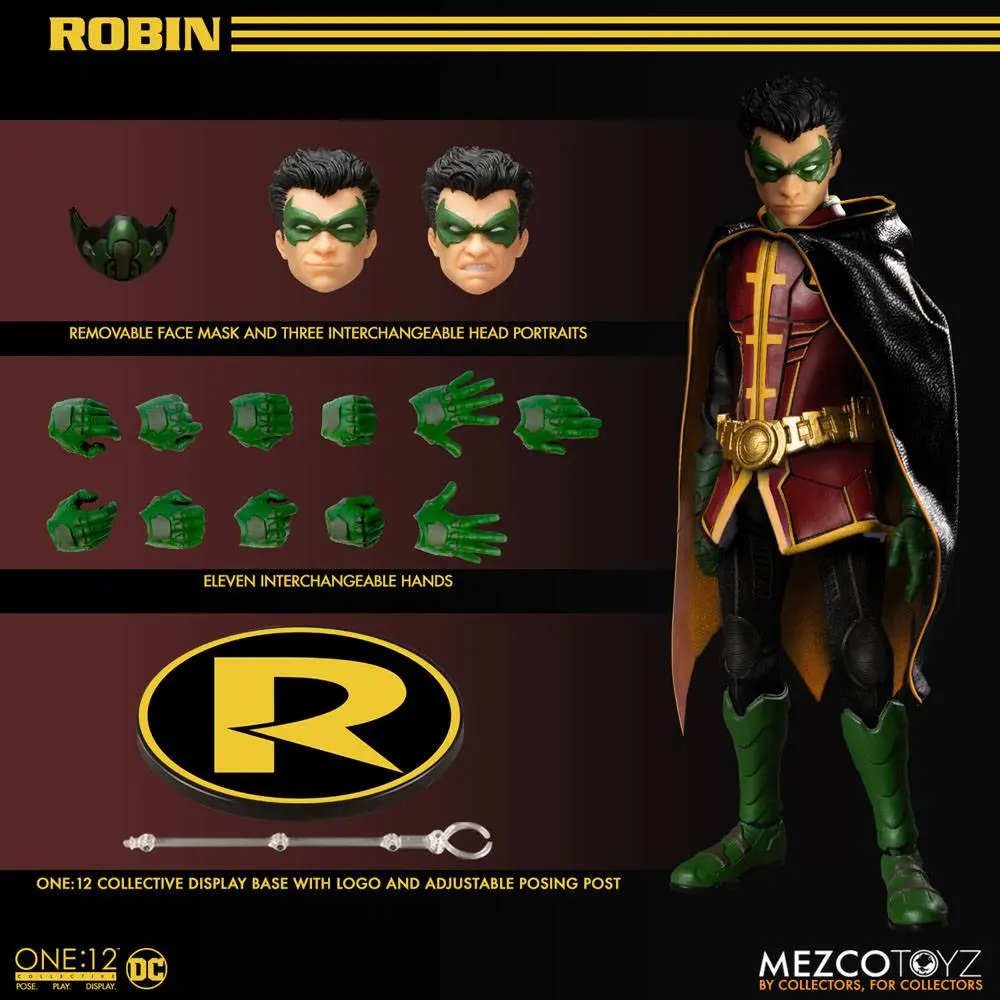 DC Comics 1/12 Robin akciófigura 16 cm termékfotó