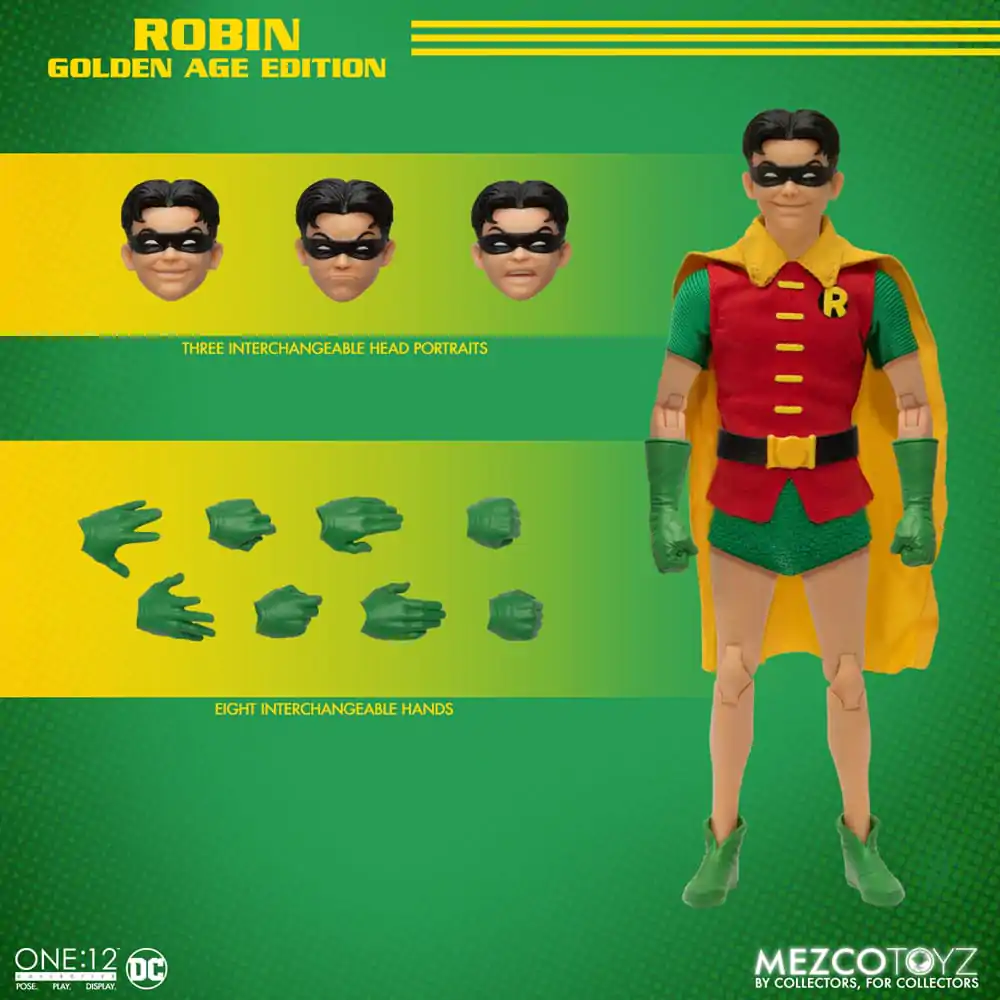DC Comics 1/12 Robin (Golden Age Edition) akciófigura 16 cm termékfotó