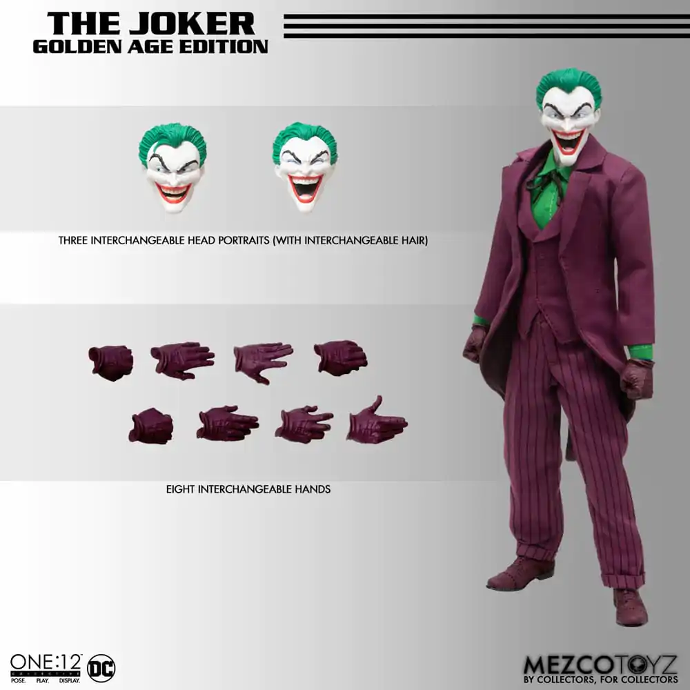 DC Comics 1/12 The Joker (Golden Age Edition) akciófigura 16 cm termékfotó