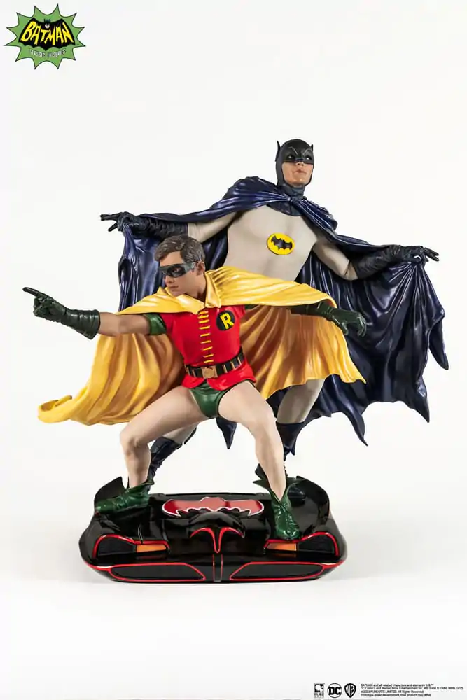 DC Comics 1/8 Batman & Robin 1966 PVC Diorama szobor figura 23 cm termékfotó