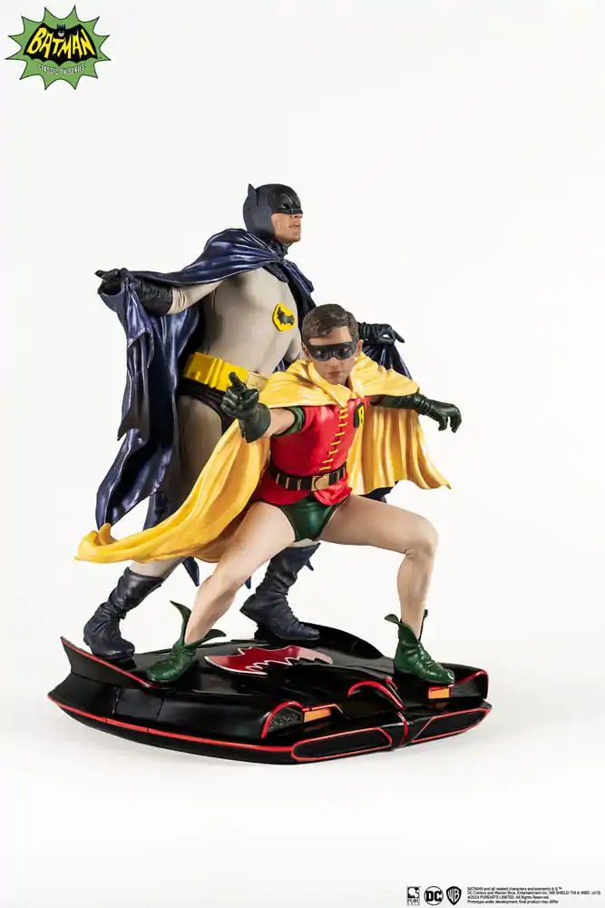 DC Comics 1/8 Batman & Robin 1966 PVC Diorama szobor figura 23 cm termékfotó