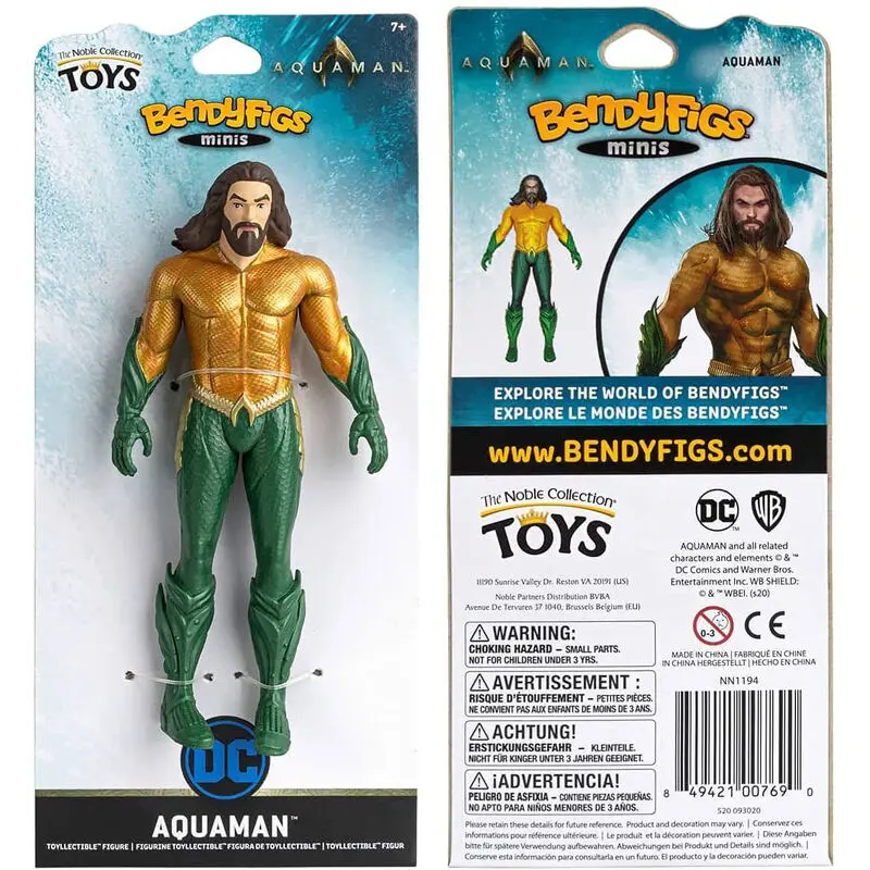 DC Comics Aquaman Bendyfigs malleable figura 14cm termékfotó