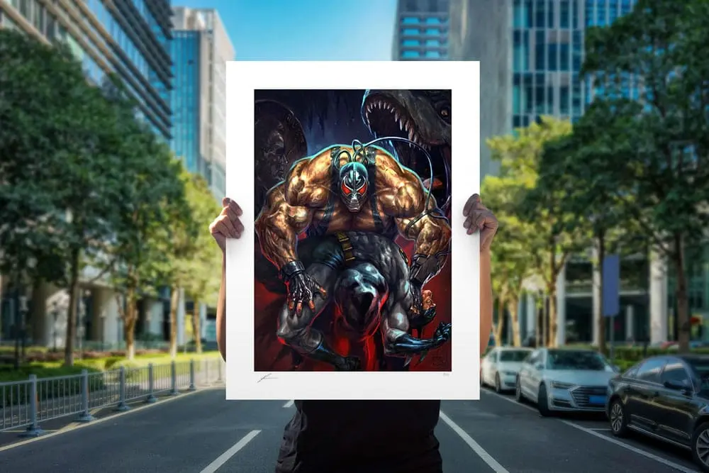 DC Comics Art Print Bane: The Man Who Broke the Bat 46 x 61 cm - keretezetlen vászonkép termékfotó